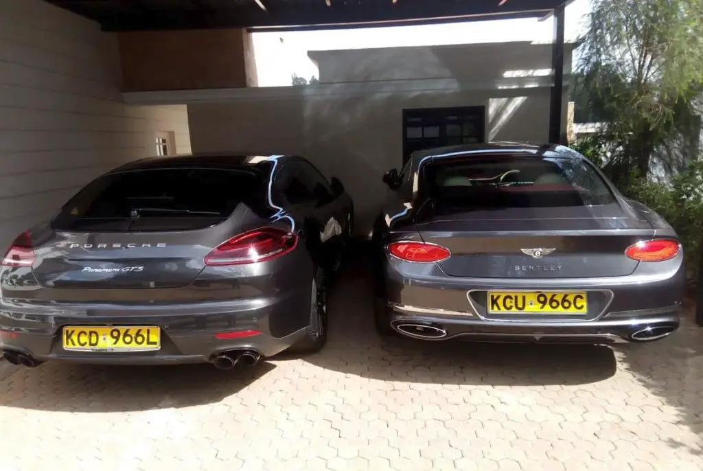 jared otieno porsche cars worth ksh. 6 million 