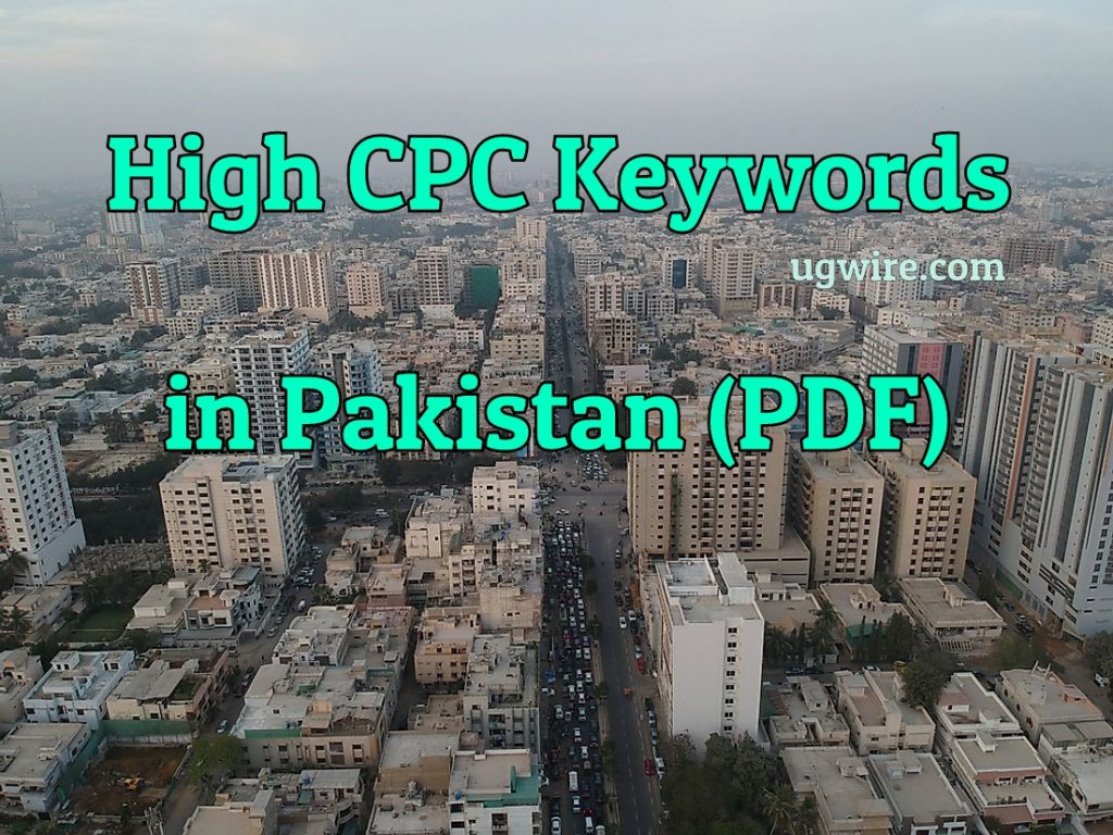 High CPC Keywords in Pakistan 2023 PDF