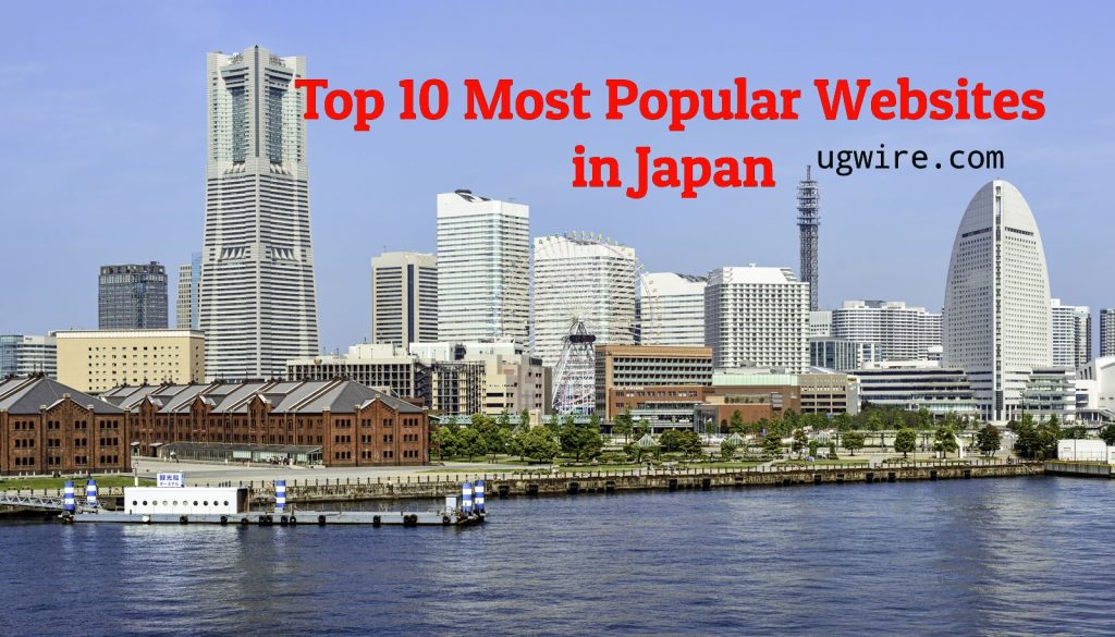 Top 10 most visited websites in Japan 2023