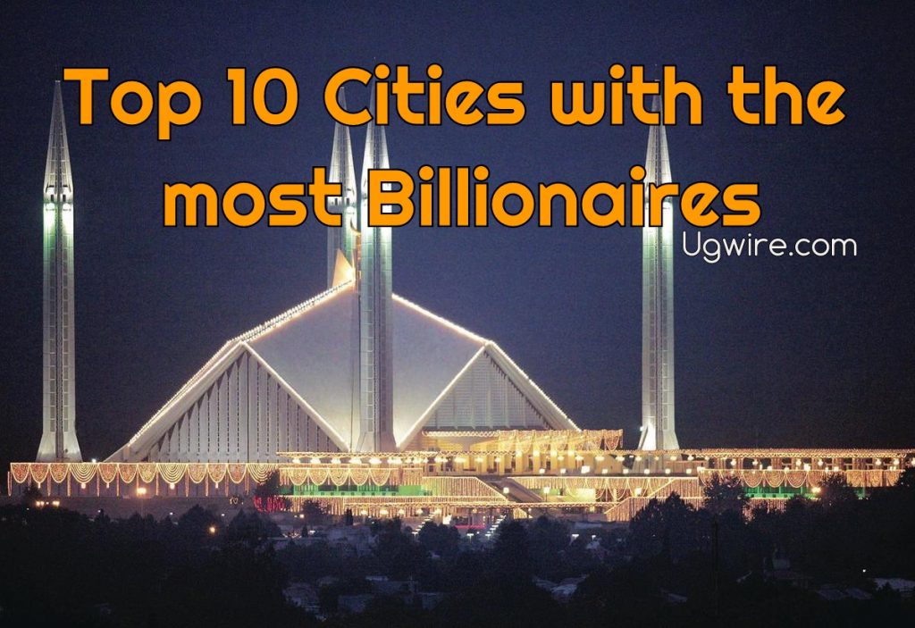 Top 10 cities with the most billionaires in the world in 2022.