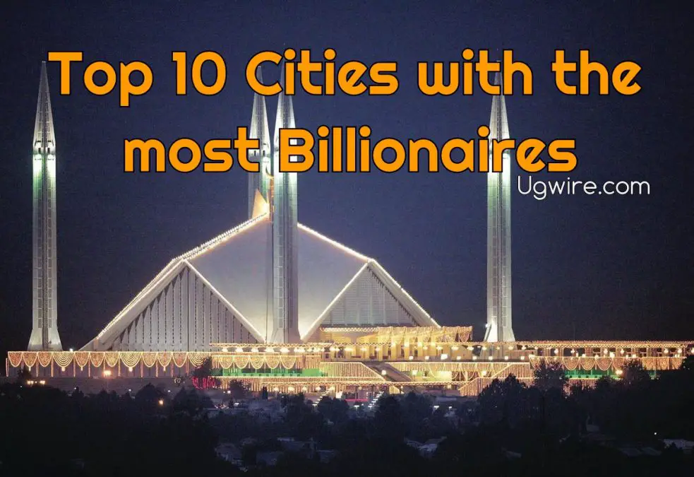 Top 10 cities with the most billionaires in the world in 2023.