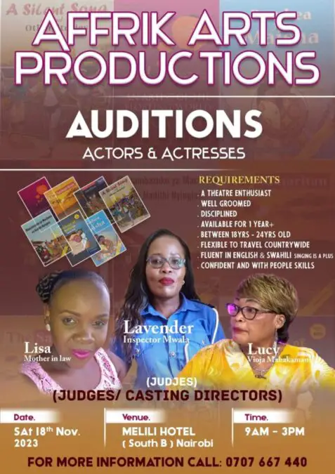 Auditions for Actors & Actresses in Kenya